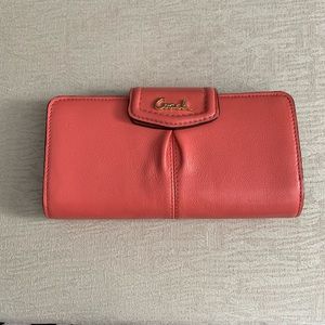 Coach coral wallet